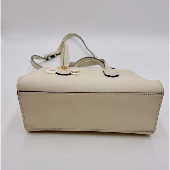 Auth Gucci Small Marmot Limited Edition Cream Leather 2way Tote Bag Preloved Ex+ - Picture 11 of 16